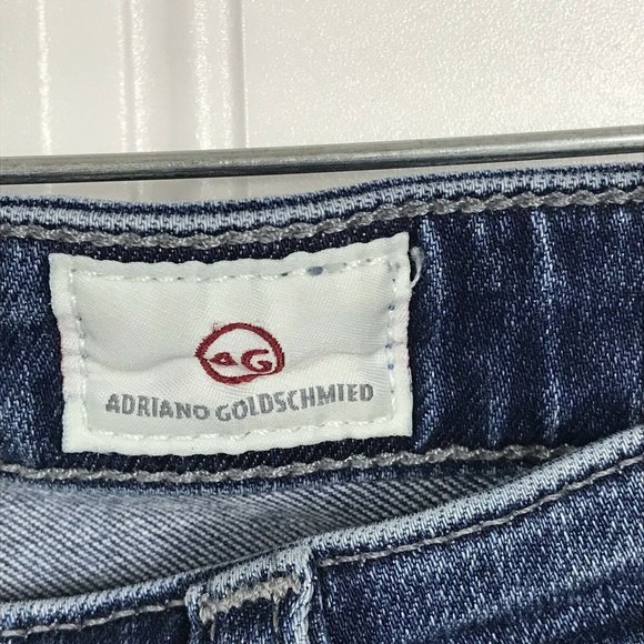 AG Adriano Goldschmied 27R The Legging Super Skinny Ankle Jeans Distressed RIps - Picture 5 of 10
